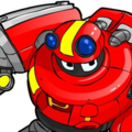 P-BOT as he appears in the title screen.