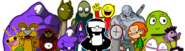 Alien Hominid and many other Newgrounds characters featured in the 2013 Newgrounds Flash portal header.
