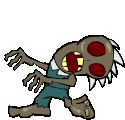 A standard zombie in Resident Pico.
